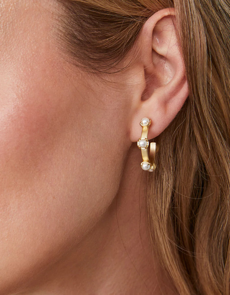 Spartina Stand Out Midi Hoop Earrings-Spartina-The Bugs Ear