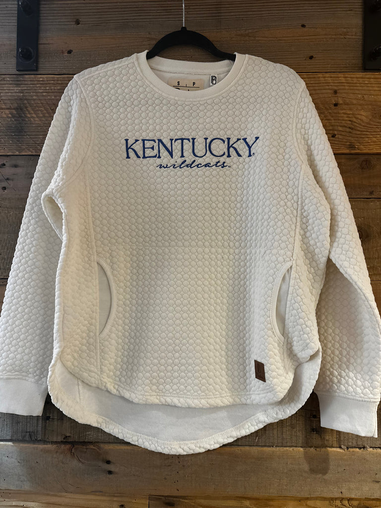 Kentucky Pocketed Sweatshirt Cable Knit Sweatshirt-Royce-The Bugs Ear
