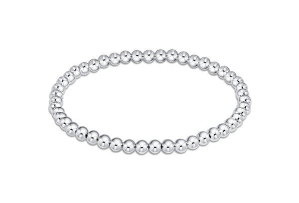 Mixed Metal Classic Grateful Pattern 4mm Bead Bracelet