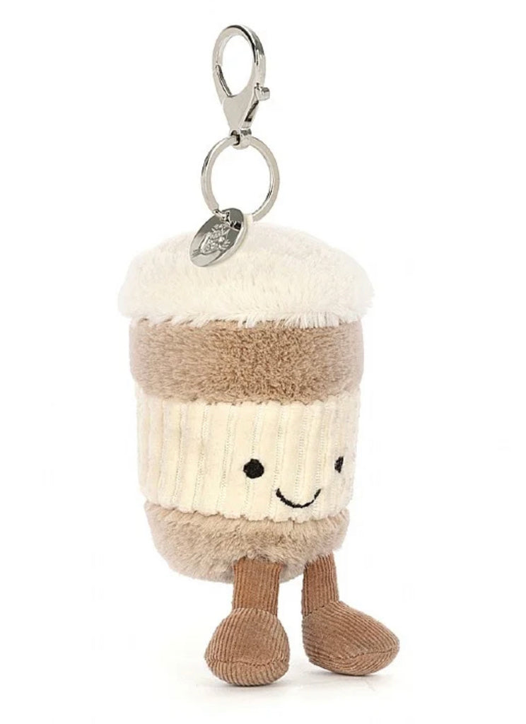Jellycat Amuseable Coffee-To-Go Bag Charm-Jellycat-The Bugs Ear