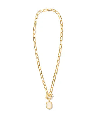 Kendra Scott Daphne Convertible Gold Link and Chain Necklace in Ivory-Kendra Scott-The Bugs Ear