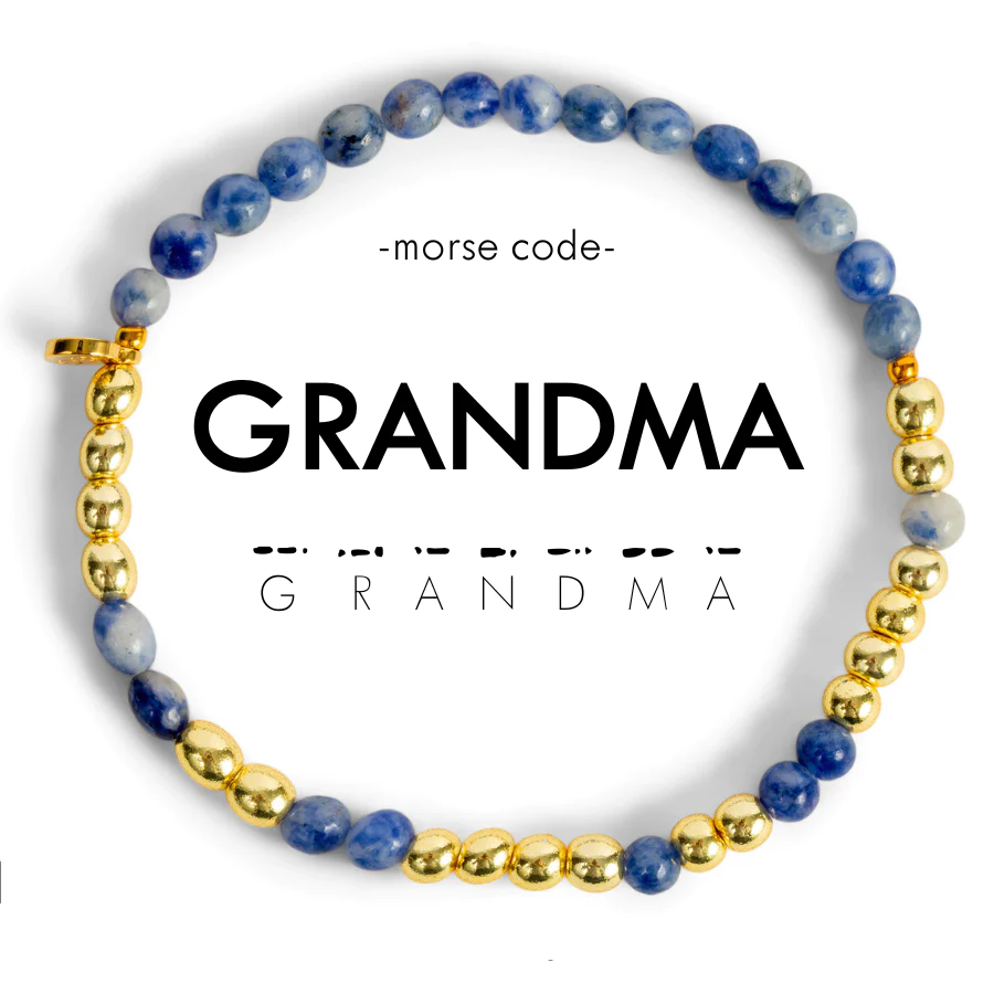 Gold Morse Code Bracelet for GRANDMA-Ethicgoods-The Bugs Ear