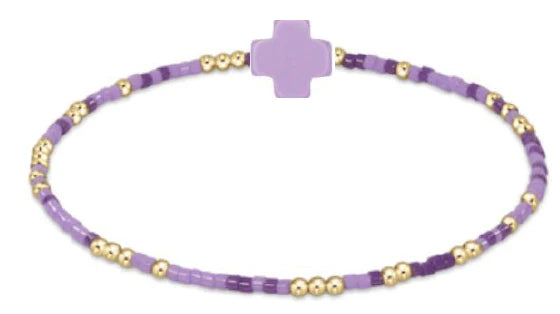 Enewton Egirl Hope Unwritten Signature Cross Bracelet Purple People Eater-Enewton-The Bugs Ear