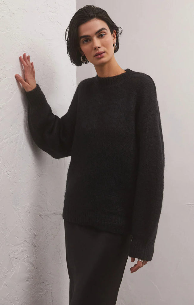 Danica Sweater in Black-Z Supply-The Bugs Ear