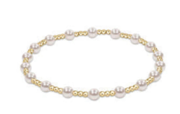 Sincerity Gold & Pearl 4mm Bracelet main image 0