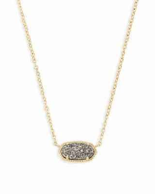 Kendra Scott Elisa Gold Pendant Necklace in Platinum Drusy-Kendra Scott-The Bugs Ear
