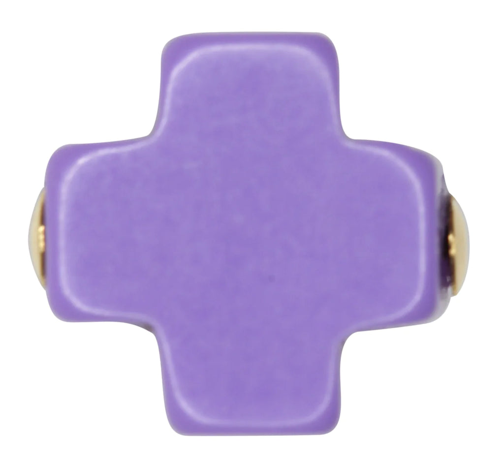Enewton Egirl Signature Cross Bracelet Gold in Purple-Enewton-The Bugs Ear