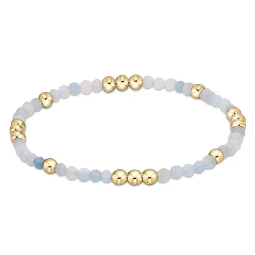 enewton • Gemstone Gold Joy Pattern 3mm Bead Bracelet - Labradorite main image 1