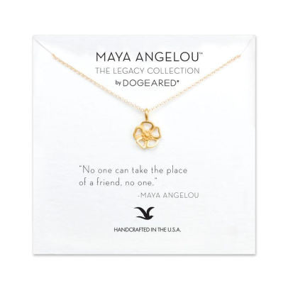 Dogeared Maya Angelou Collection Gold No One Can Take The Place of a Friend-Dogeared-The Bugs Ear