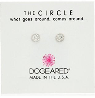 Dogeared The Circle Textured Circle Studs-Dogeared-The Bugs Ear