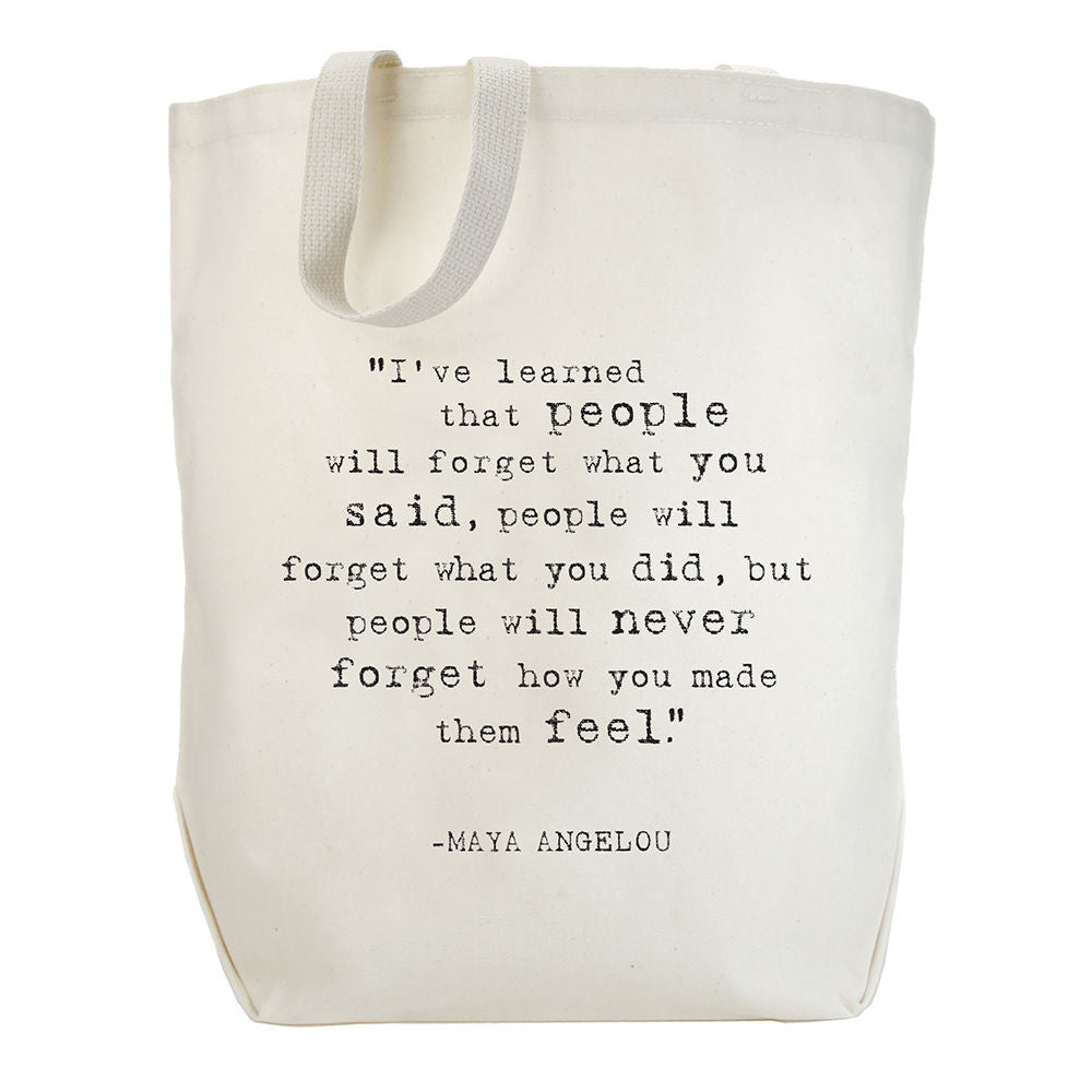 Dogeared Maya Angelou Collection Tote Bag I've Learned-Dogeared-The Bugs Ear