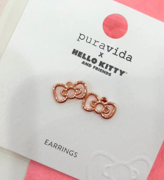 Puravida Cute Statement Bow Earrings