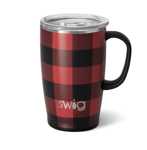 Swig, Buffalo Plaid 22 oz Travel Mug