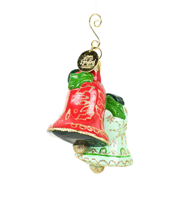 Happy Everything Christmas Bells Shaped Ornament-Happy Everything-The Bugs Ear