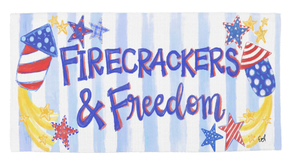 Firecrackers and Freedom Lumbar Pillow Swap-LuckyBird-The Bugs Ear