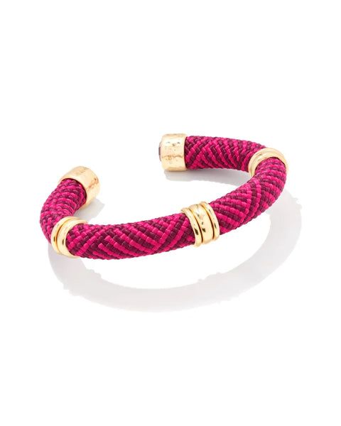 Kendra Scott Maya Gold Cuff Bracelet in Orchid Mix – The  display picture 2