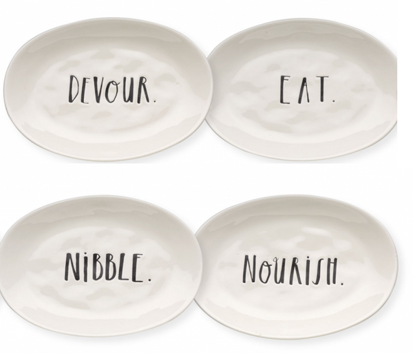 Rae Dunn Bundle-DEVOUR Bowls store / INDULGE Plates