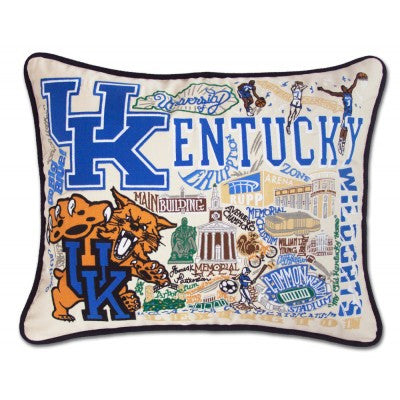 Catstudio Hand Embroidered Pillow University of Kentucky-Catstudio-The Bugs Ear