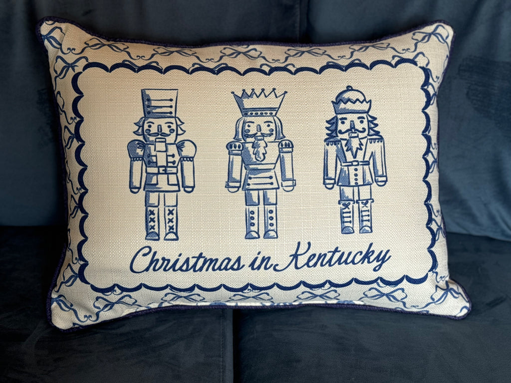 Christmas in Kentucky Nutcracker Pillow-Little Birdie-The Bugs Ear