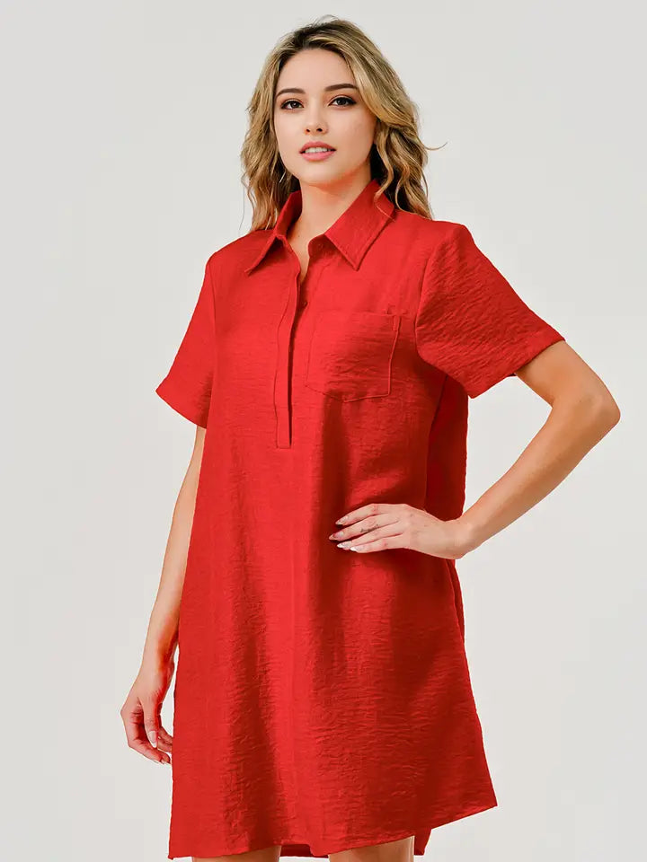 Ellie Game Day Dress in Red Small Ellie Game Day Dress in Red Small