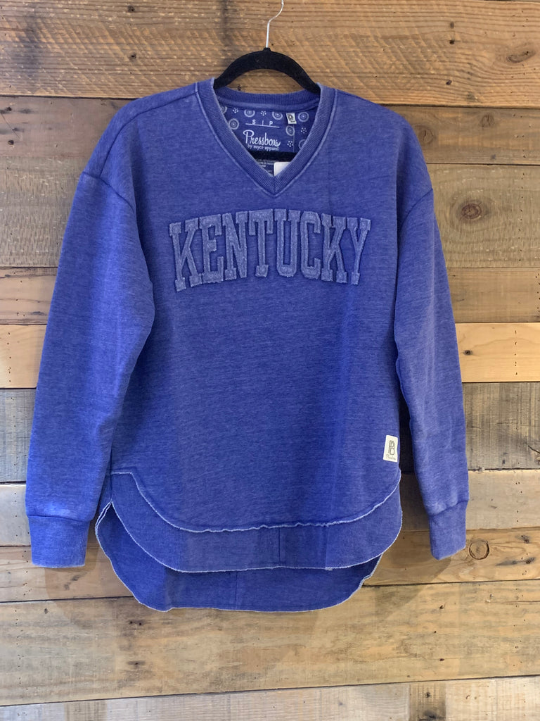 Kentucky Vintage Fleece Sweatshirt in Royal-Royce-The Bugs Ear