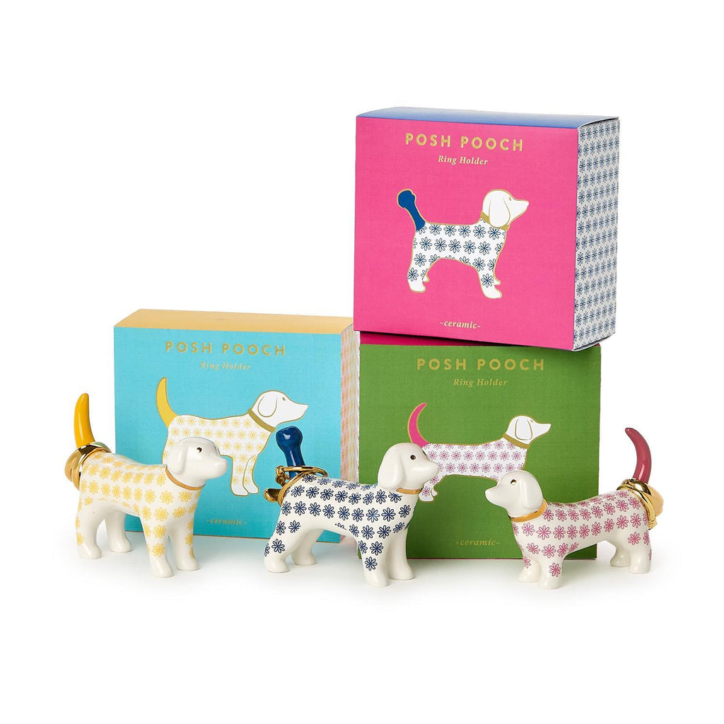 Dog Ceramic Ring Holder-Two's Company-The Bugs Ear