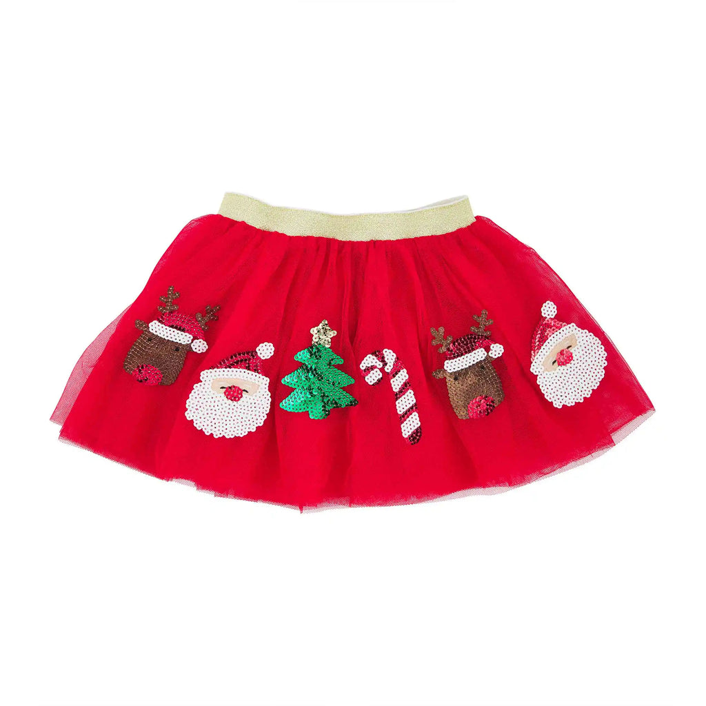 Red Sequin Christmas Tutu Mud Pie-Mud pie-The Bugs Ear