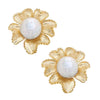 Susan Shaw Marigold Pearl Studs-Susan Shaw-The Bugs Ear