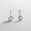 Fallon Gold Bezel Earrings 8mm