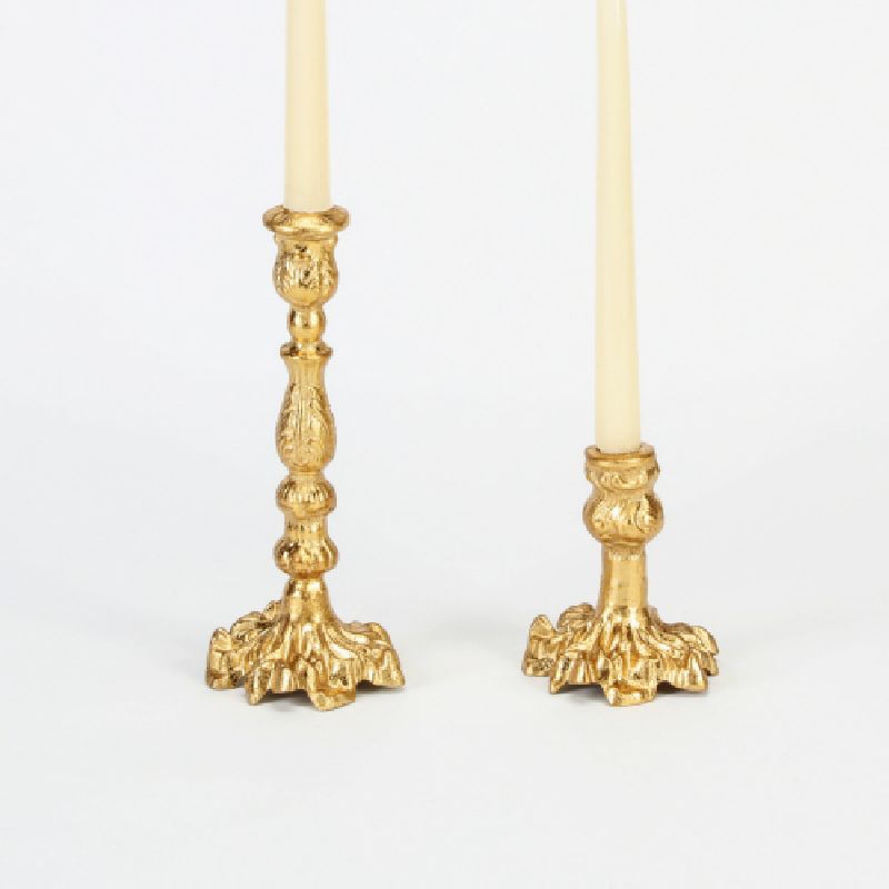 Gold Taper Candle Holders-One Hundred 80-The Bugs Ear