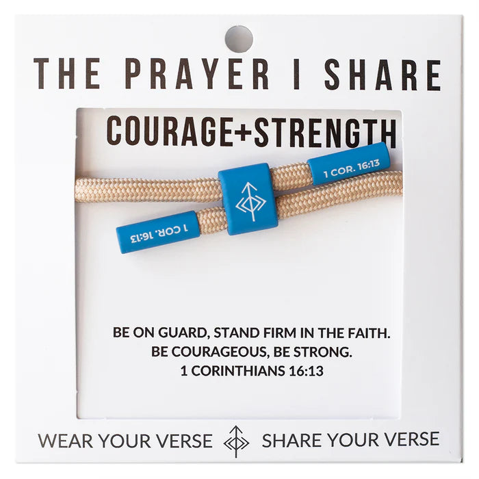 Courage Strength Bracelet The Prayer I Share-The Prayer I Share-The Bugs Ear