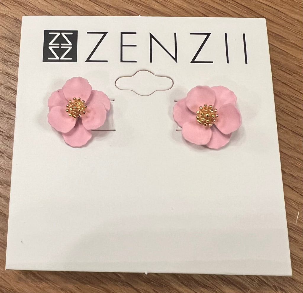 Amelia Mini Flower Stud Earrings-ZENZII-The Bugs Ear