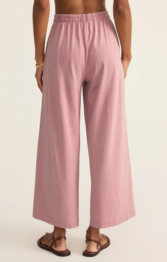 Z Supply Scout Jersey Flare Pant in Pink Smoke-Z Supply-The Bugs Ear