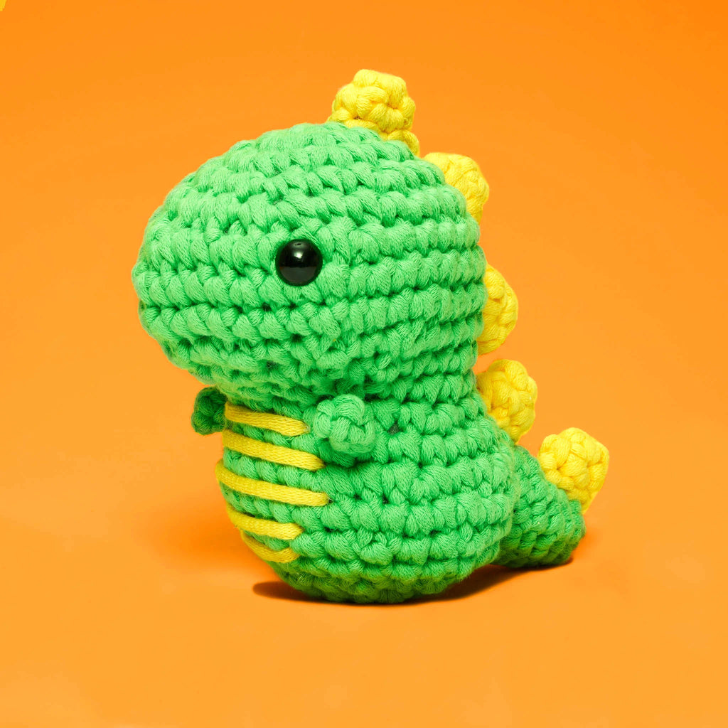 Fred the Dinosaur Crochet Kit-The Woobles-The Bugs Ear