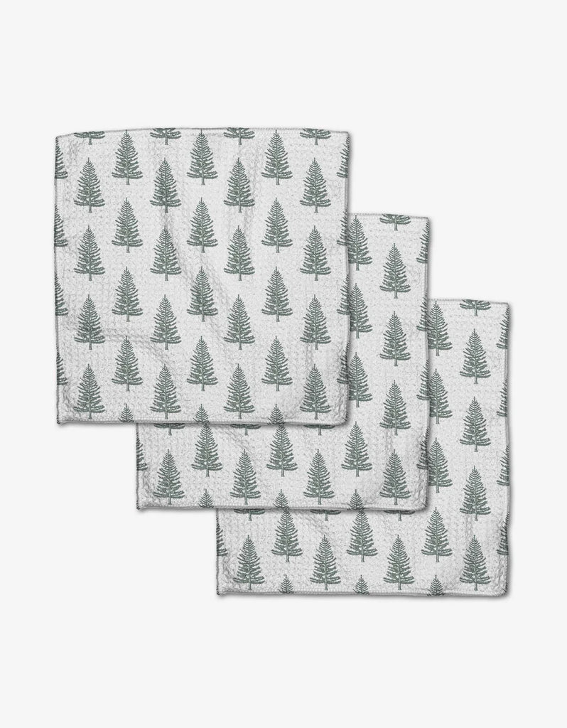 Geometry Dishcloth Set Frosted Trees-Geometry Towel-The Bugs Ear