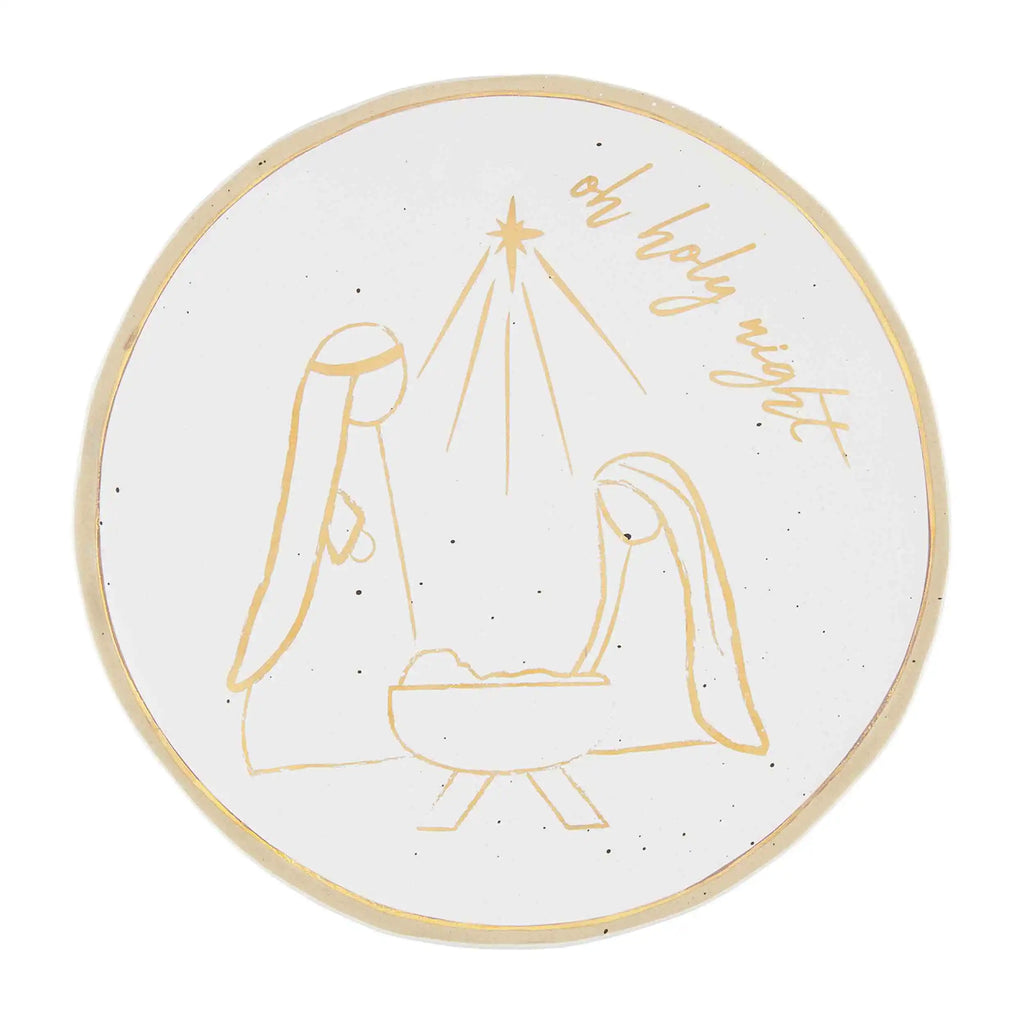 Gold Nativity Platter Mud Pie-Mud pie-The Bugs Ear