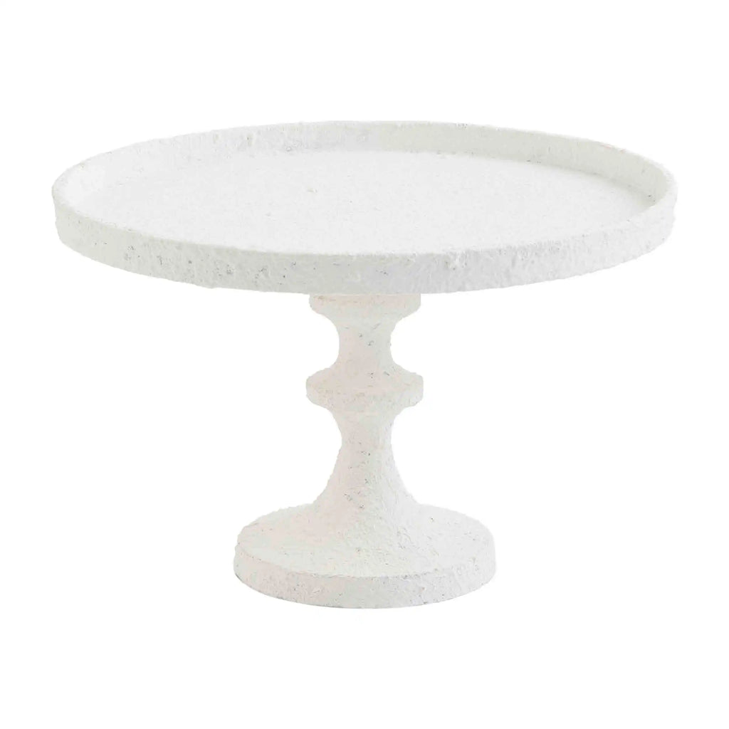 Tall White Pedestal Server Mud Pie-Mud pie-The Bugs Ear