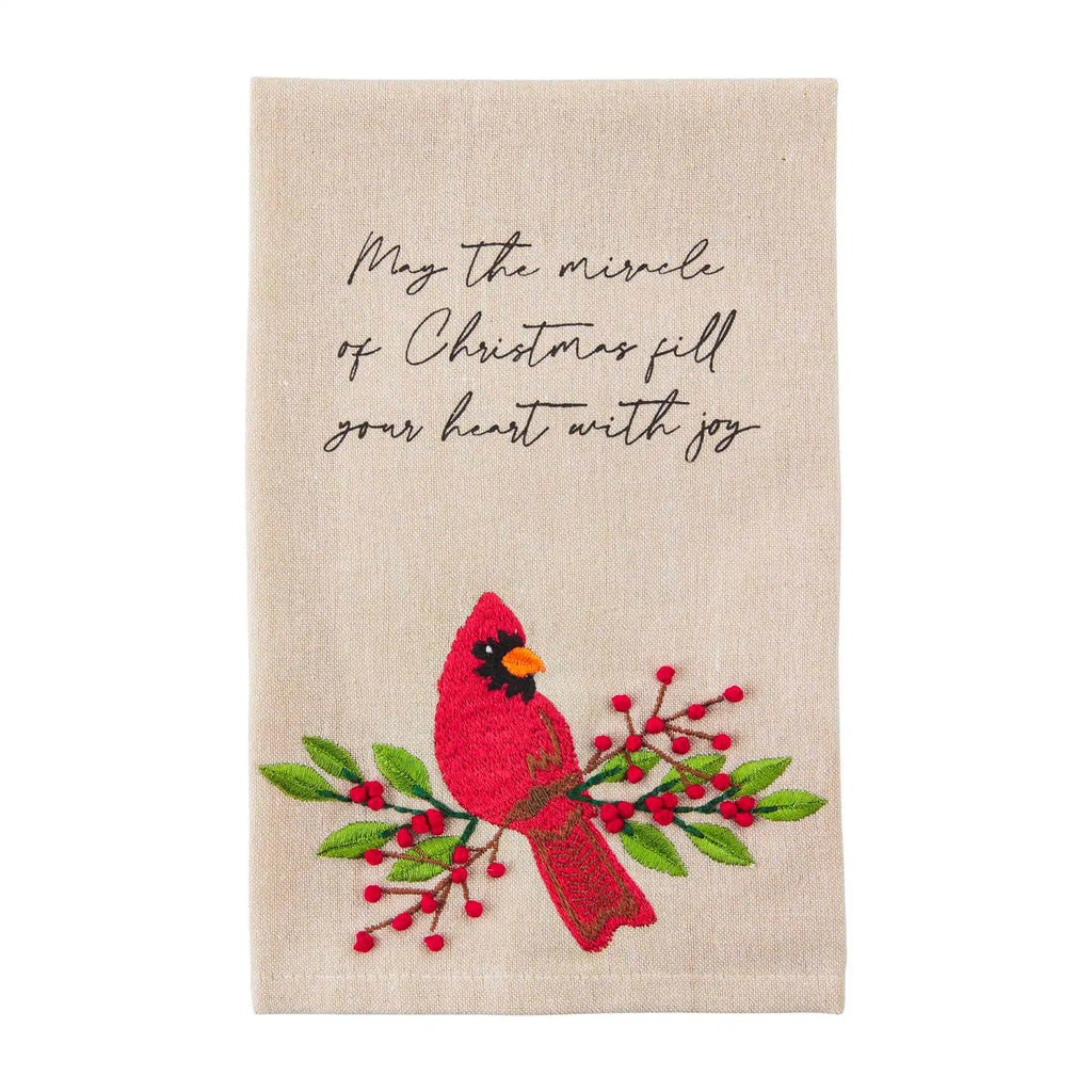 Christmas French Knot Towels Mud Pie-Mud pie-The Bugs Ear