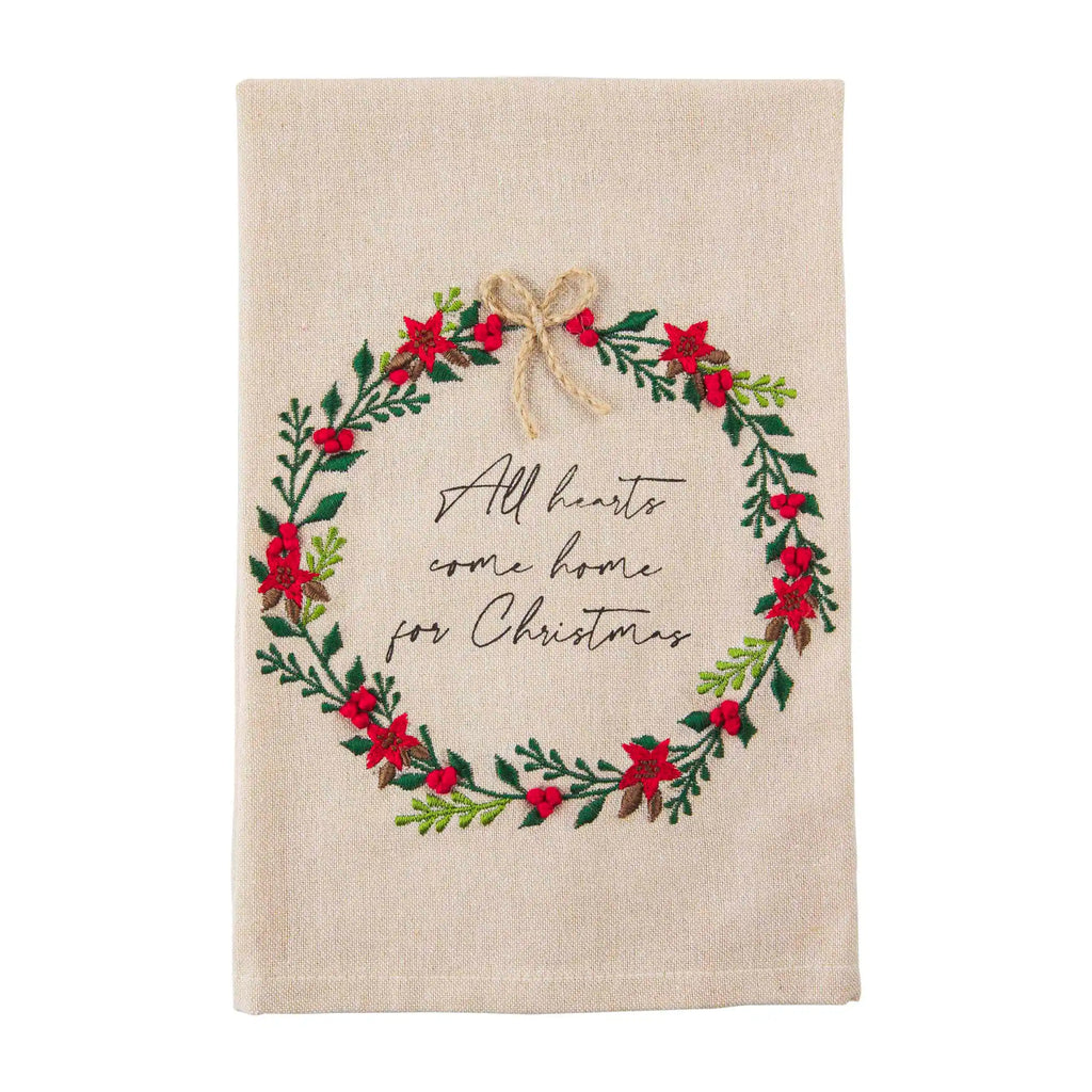 Christmas French Knot Towel-Mud pie-The Bugs Ear