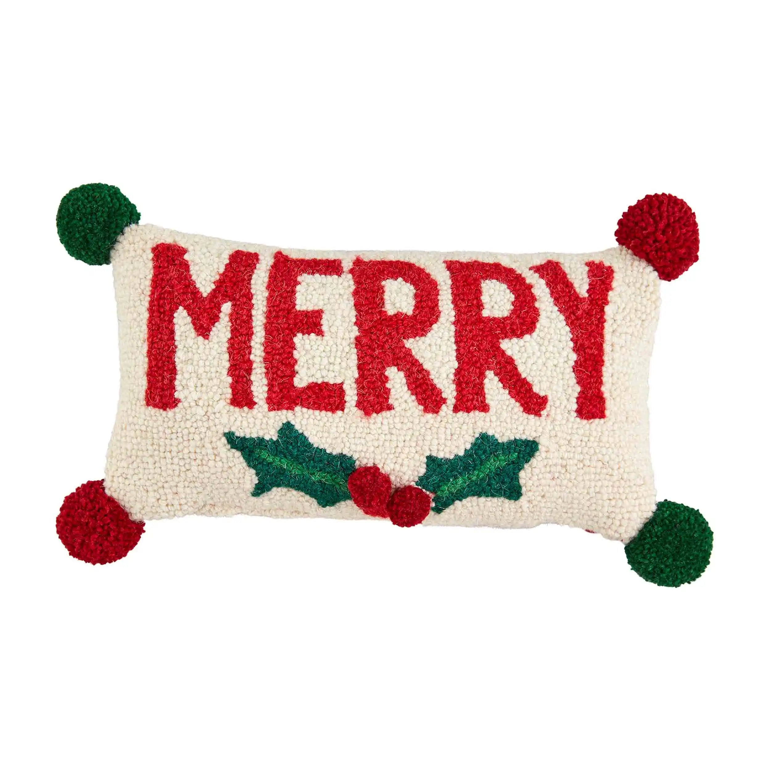 Mini Hooked Christmas Pillows Mud Pie The Bugs Ear