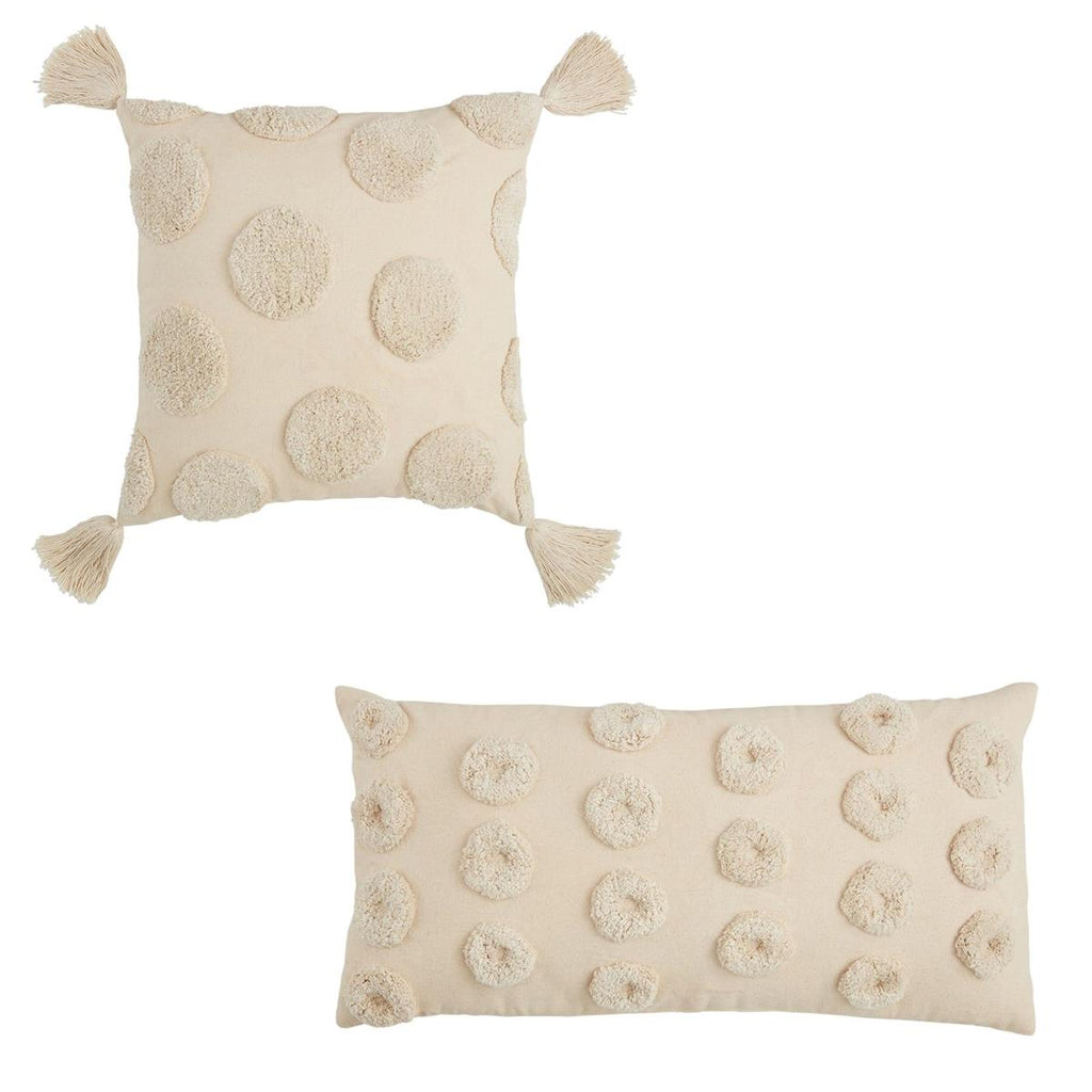 Tufted Pattern Pillows Mud Pie-Mud pie-The Bugs Ear