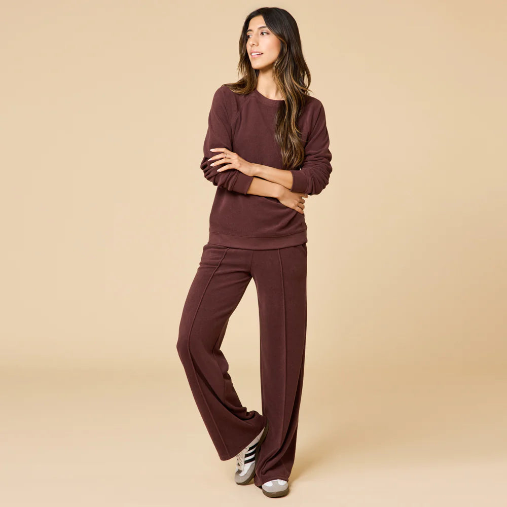 Vintage Velvet Raglan Crew Neck with Pintuck Pant Softies-Softies-The Bugs Ear