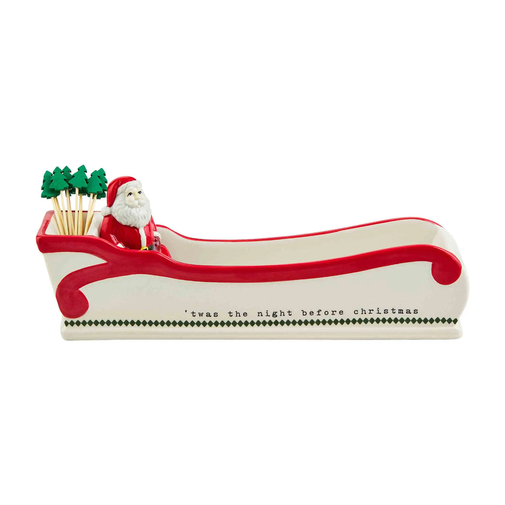 Santa Sleigh Cracker Dish Mud Pie-Mud pie-The Bugs Ear