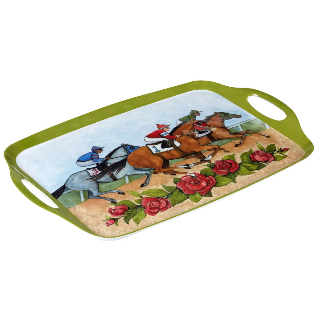 Certified International Day at the Races Melamine Rectangular Tray-Certified International-The Bugs Ear
