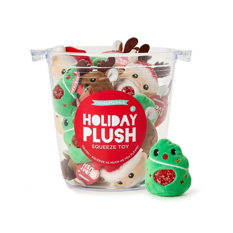 Holiday Plush Glitter Gel Squeeze Toy-Two's Company-The Bugs Ear