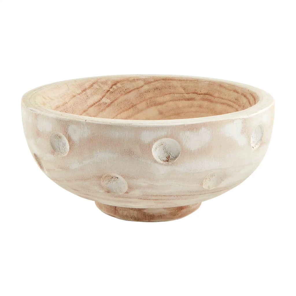 Carved Dot Bowl Mud Pie-Mud pie-The Bugs Ear