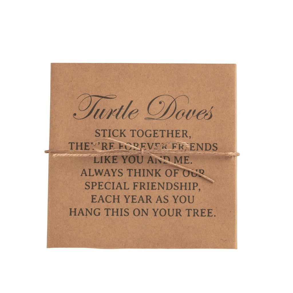 Boxed Turtle Dove Ornament Mud Pie-Mud pie-The Bugs Ear