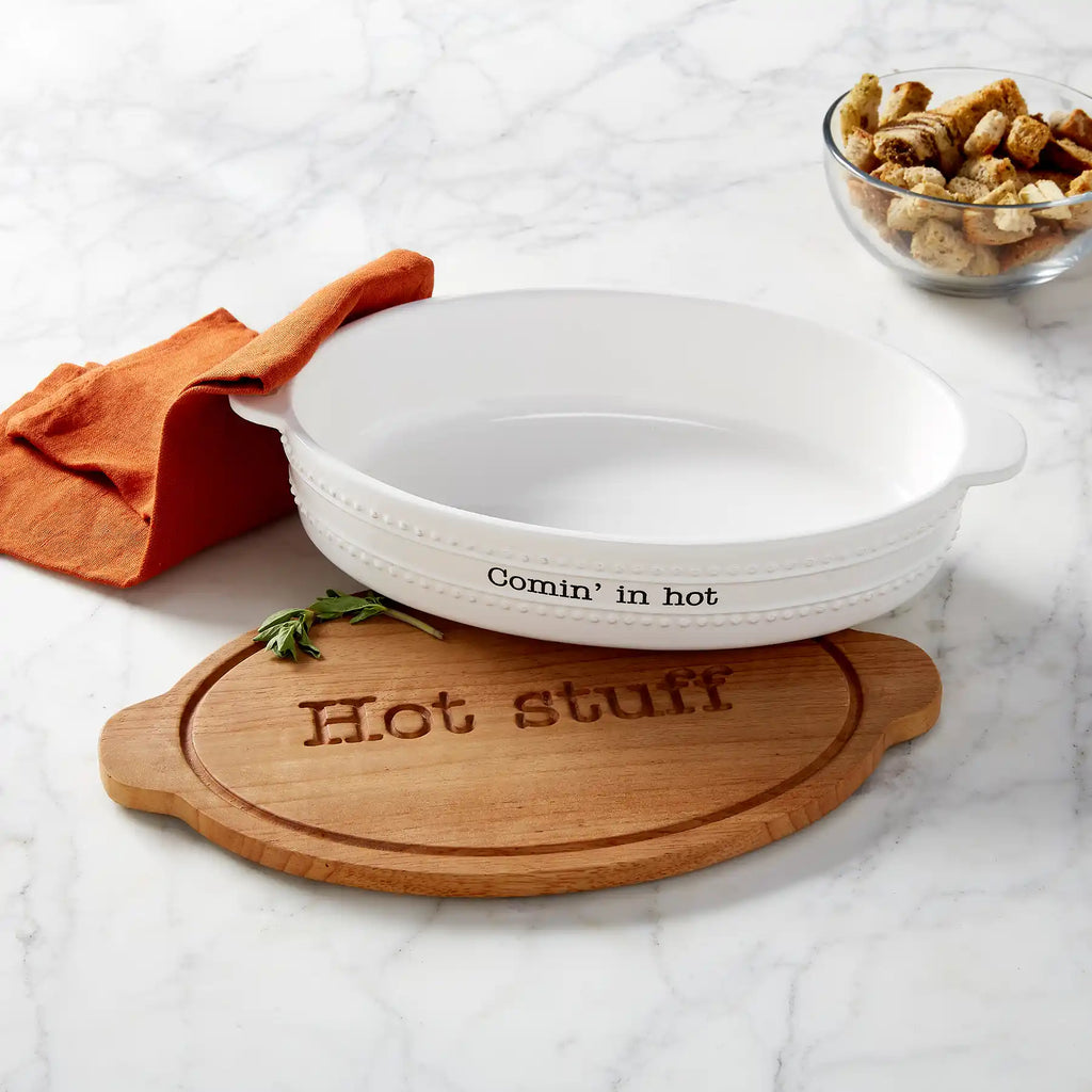 Hot Stuff Ceramic Baker and Trivit Set Mud Pie-Mud pie-The Bugs Ear