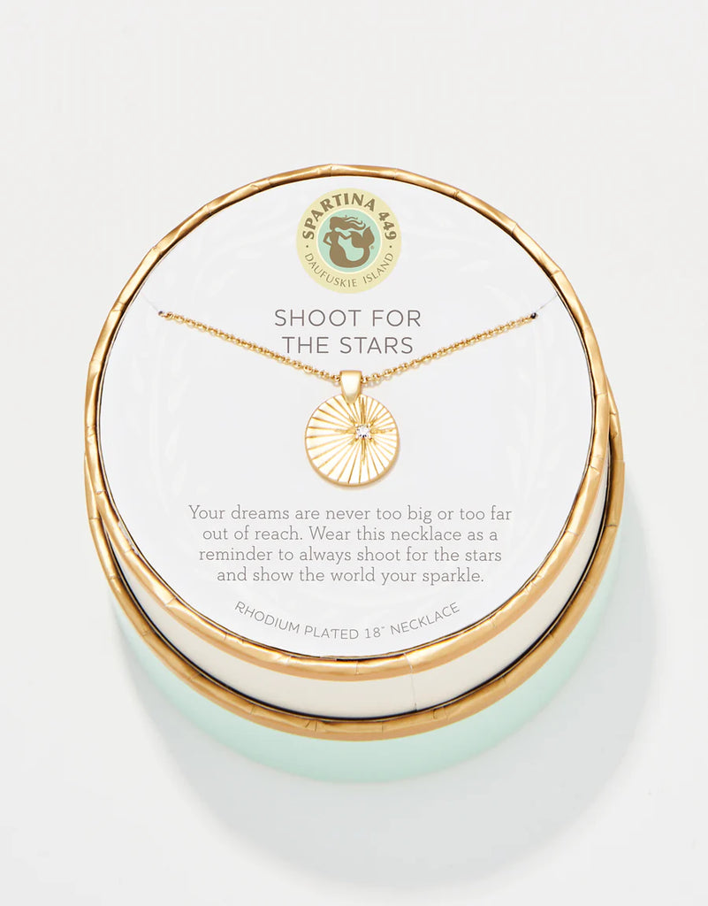 Spartina Sea La Vie Necklace Shoot For The Stars/Star Medallion-Spartina-The Bugs Ear