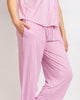 Pinstripe Sleep Pants Pink and White